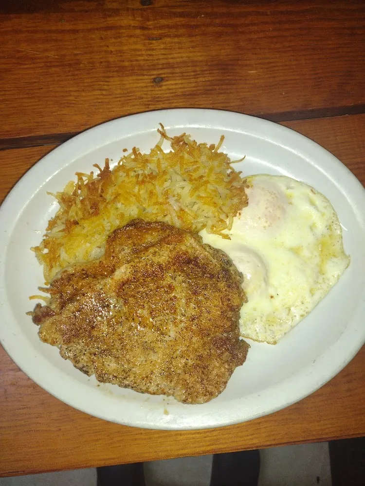 Pork Tenderloin 2 Eggs Taters Toast